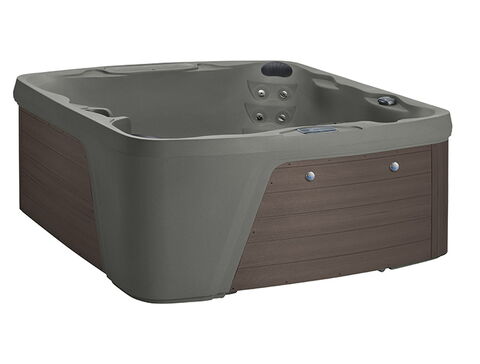 Freeflow Premier Series, Monterey Premier, Taupe Shell, Brown Cabinet, side view